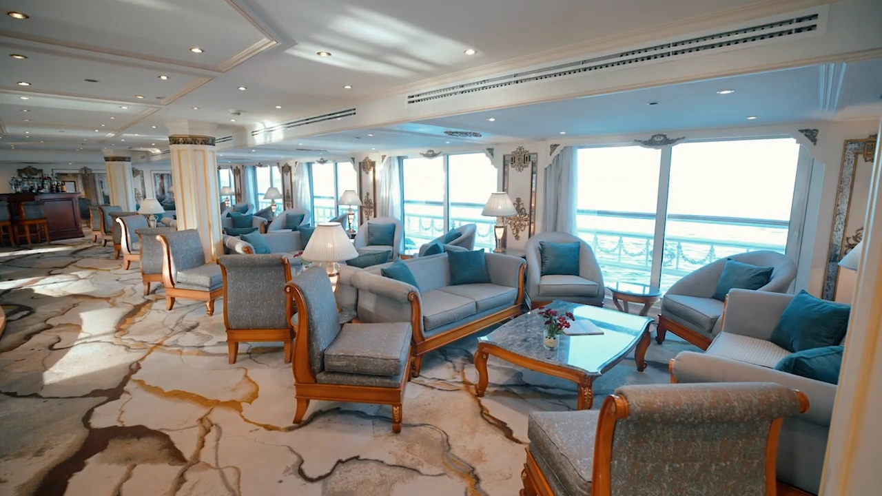 Lounge aboard the Sonesta St. George I Nile Cruise Ship Nile cruise